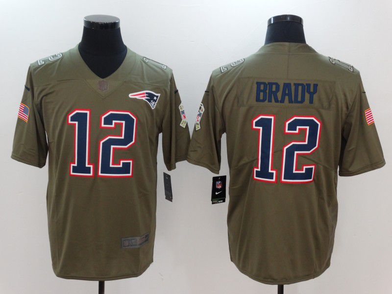 Men New England Patriots #12 Brady Grey Nike Vapor Untouchable Limited Player NFL Jerseys